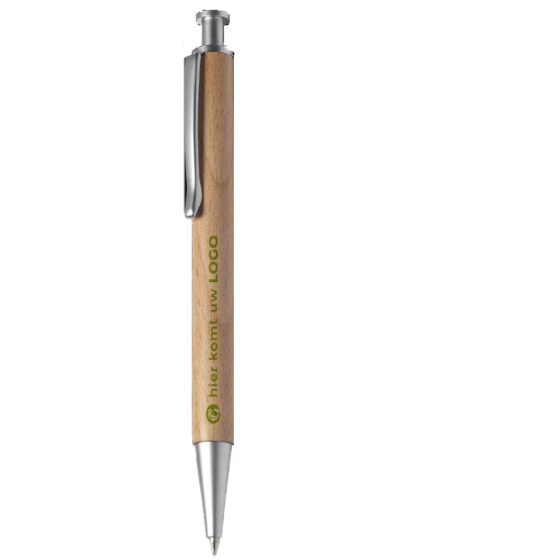 Beech wood ballpoint pen